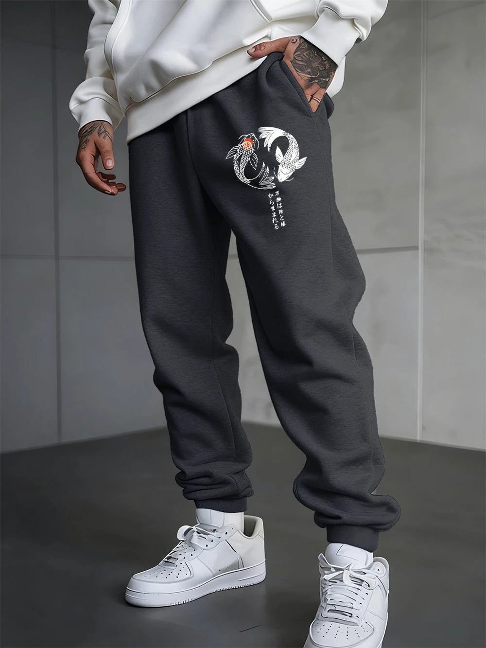 Pantalon de jogging unisexe à imprimé gothique