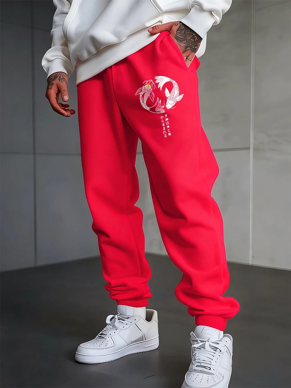 Pantalon de jogging unisexe à imprimé gothique