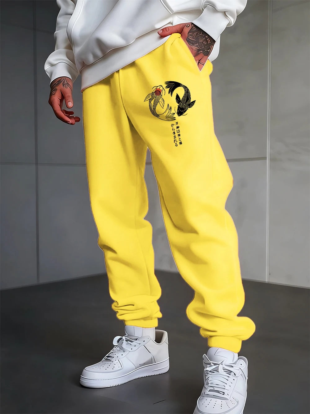 Pantalon de jogging unisexe à imprimé gothique