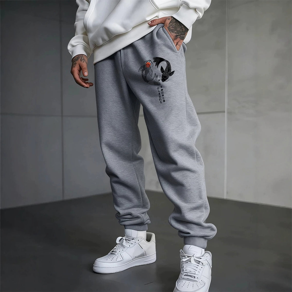 Pantalon de jogging unisexe à imprimé gothique