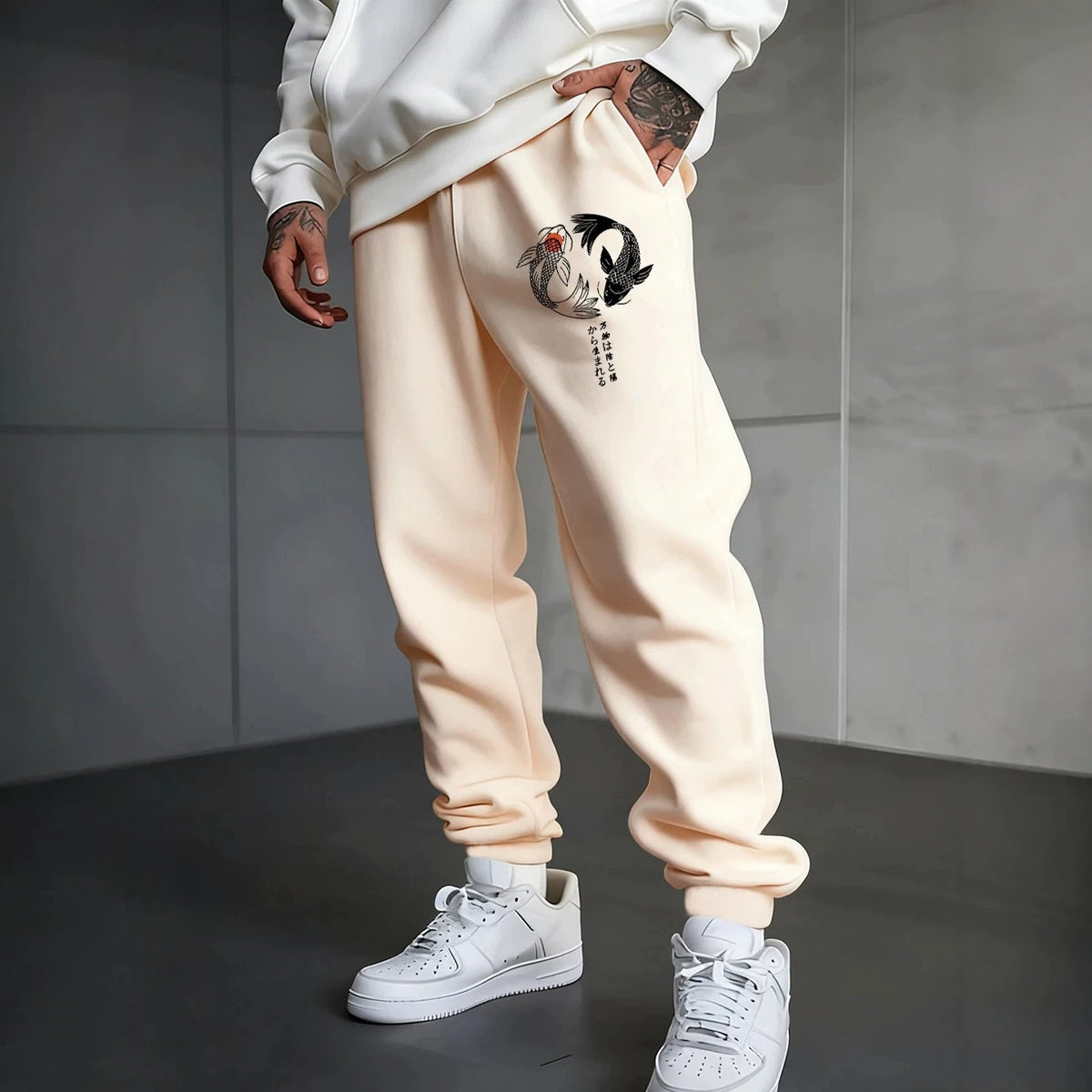 Pantalon de jogging unisexe à imprimé gothique