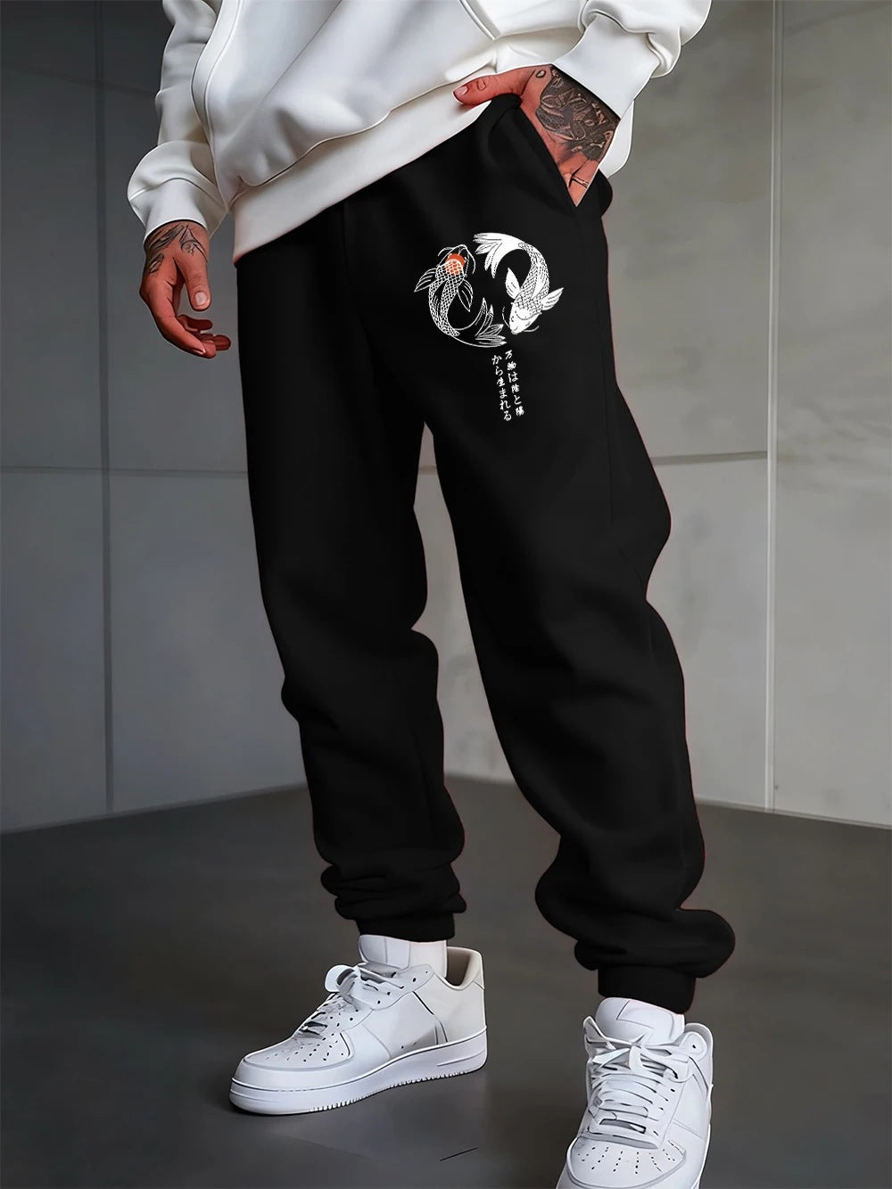 Pantalon de jogging unisexe à imprimé gothique