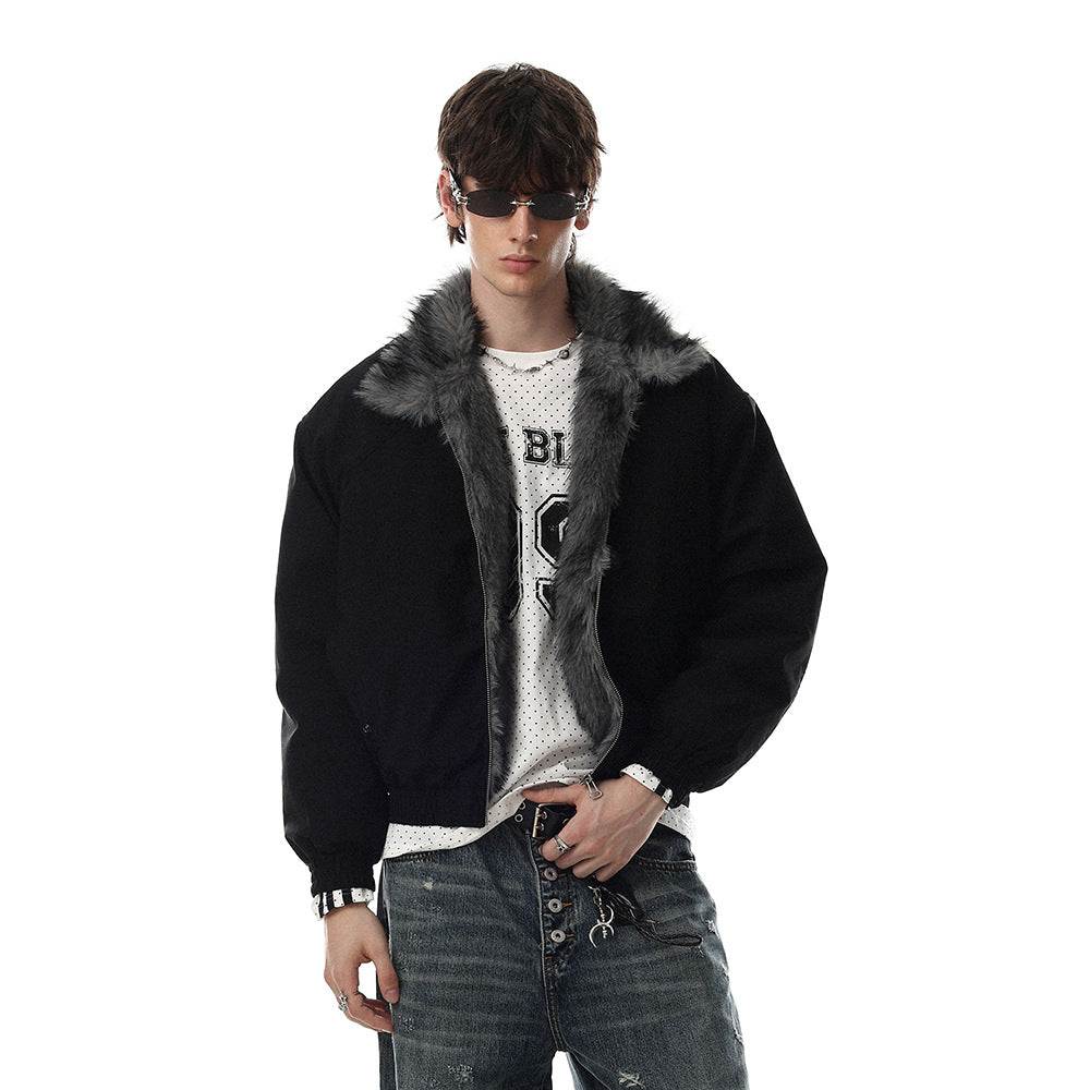 Veste d’hiver homme matelassée à coupe ample
