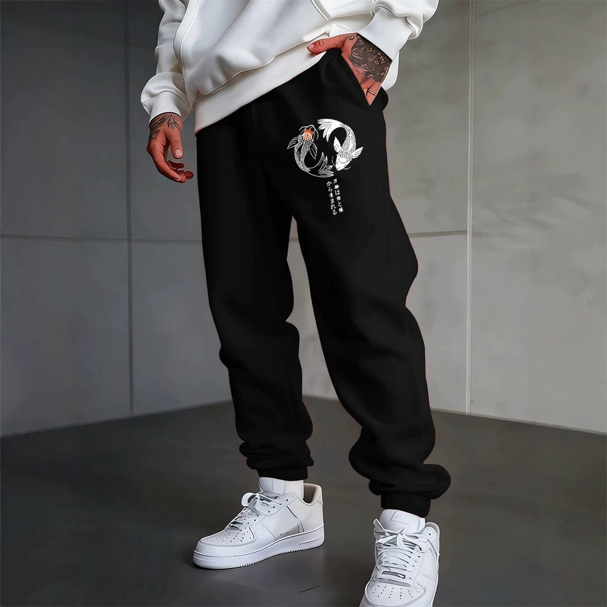 Pantalon de jogging unisexe à imprimé gothique