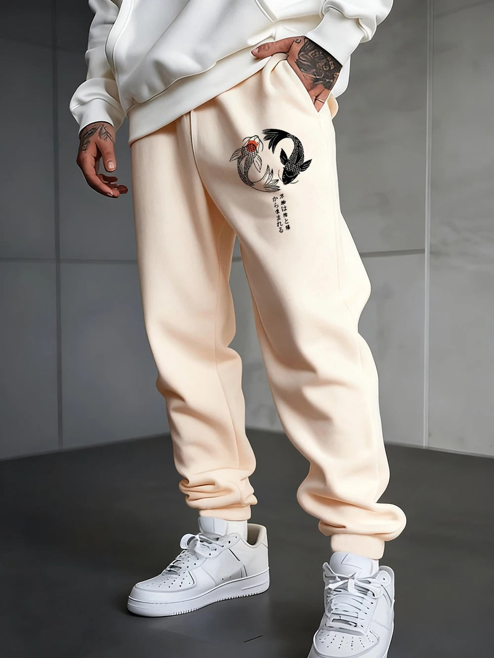 Pantalon de jogging unisexe à imprimé gothique